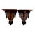 Antique Arts and Crafts Gothic Revival Exposed Peg Wall Brackets - Pair For Sale