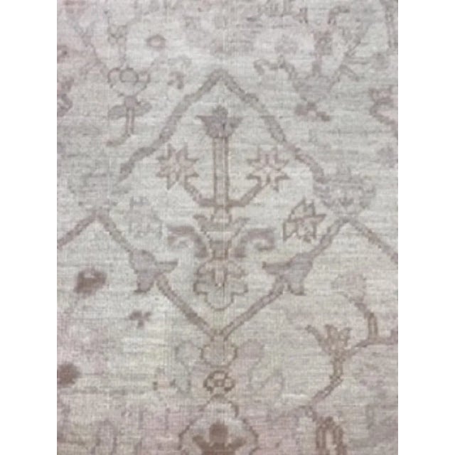 Hand Knotted Fine Oushak Rug - 9′2″ × 12′5″ For Sale - Image 11 of 12