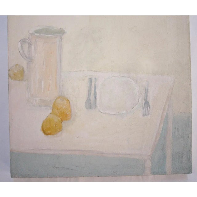 Contemporary Minimalist Still Life Painting, Signed "R. Minichiello" For Sale - Image 3 of 6