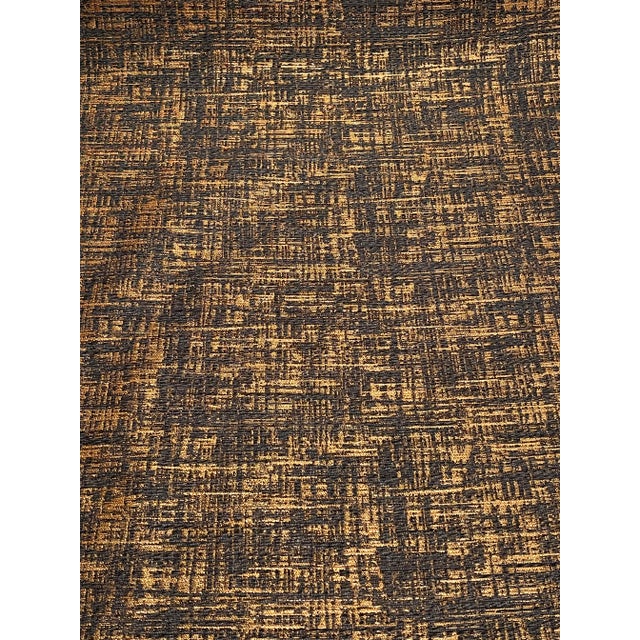 Caracole Caracole Modern Gold and Charcoal Abstract Designer Fabric 2511-12cc - 53.5 Yrads For Sale - Image 4 of 4