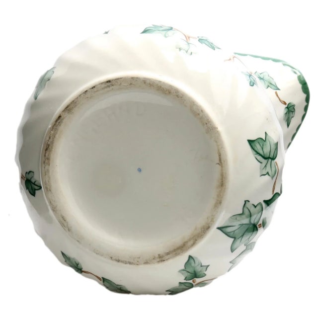 Mid 20th Century Vintage English Ivy Pattern Pitcher For Sale - Image 5 of 6