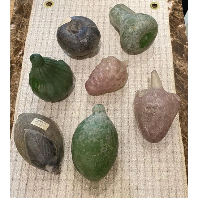 Sarreid Ltd. 1980s Italian Murano Glass Assorted Colorful Fruit - Set of 7 For Sale - Image 4 of 10