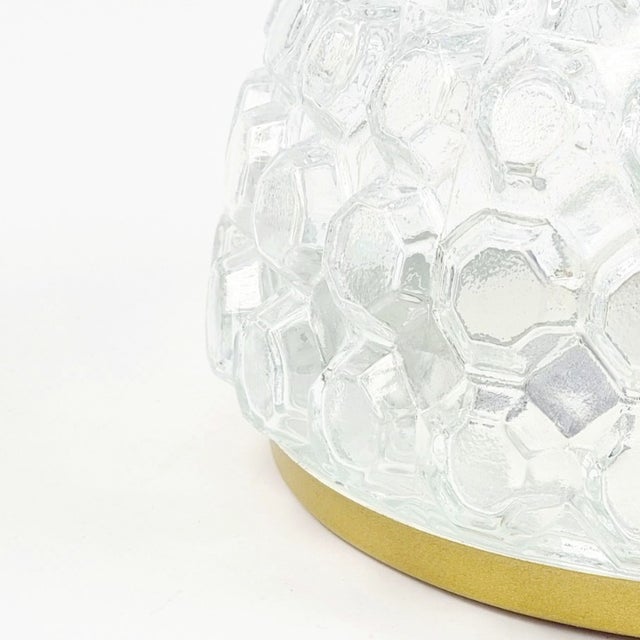 Glashütte Limburg 1 of 3 Mid-Century Bubble Glass Flush Mount/Ceiling Light by Helena Tynell for Limburg, Germany, 1960s For Sale - Image 4 of 10