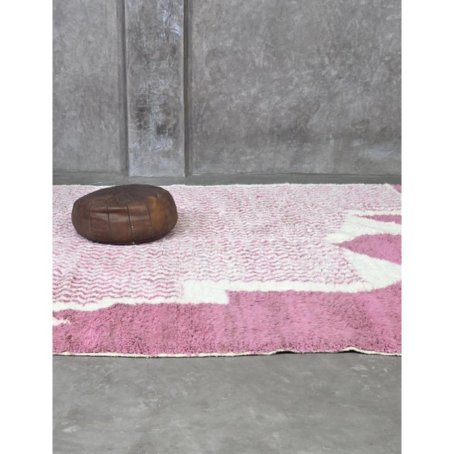 Pink Pink Moroccan Area Rug - 10.1 X 7.8 Ft For Sale - Image 8 of 8
