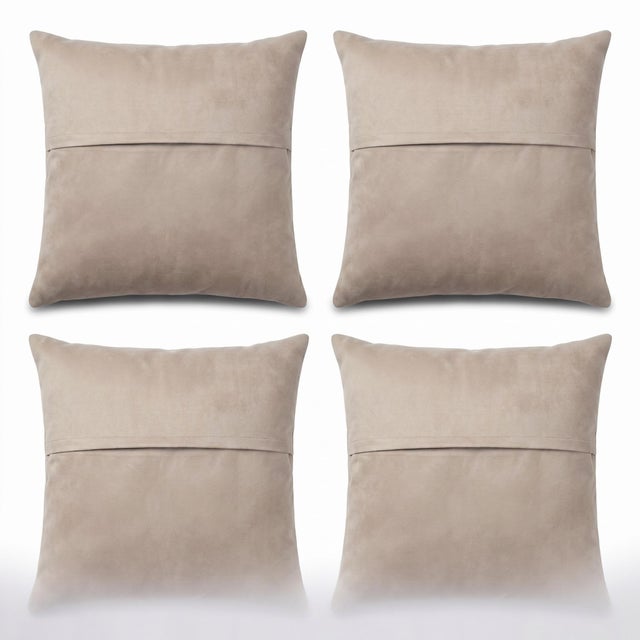 Anatolian Oushak Kilim Pillow Cover 16'' X 16'' - Set of Four For Sale - Image 4 of 4
