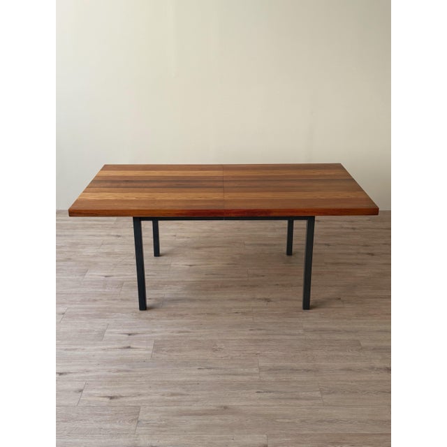 Brown Milo Baughman for Dillingham Mixed-Wood Extension Dining Table With Two Leaves For Sale - Image 8 of 12