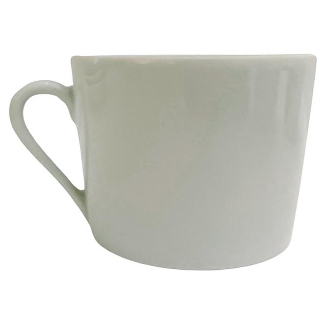1990s French Hand-Painted Snail Bistro Coffee Cups and Saucers - Set for 6 For Sale - Image 4 of 8