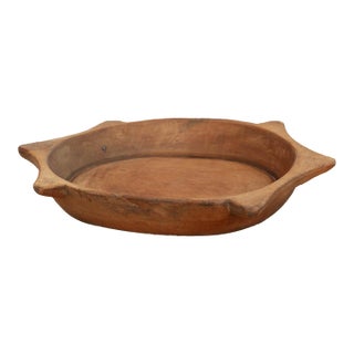 Vintage "Turtle" Shape Wooden Bowl For Sale