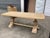 Wood Antique French Oak Weathered Farmhouse/Monastery Table For Sale - Image 7 of 11