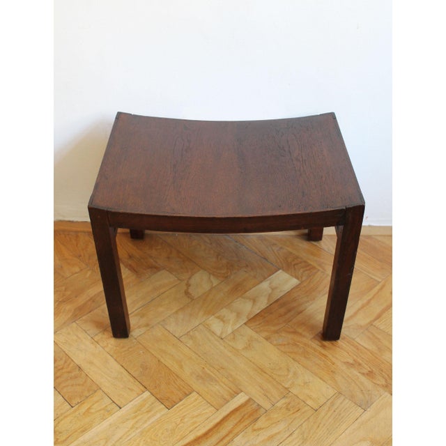 Mid-Century Modern Vintage Czechoslovak Wooden Saddle Stool, 1960s For Sale - Image 3 of 9