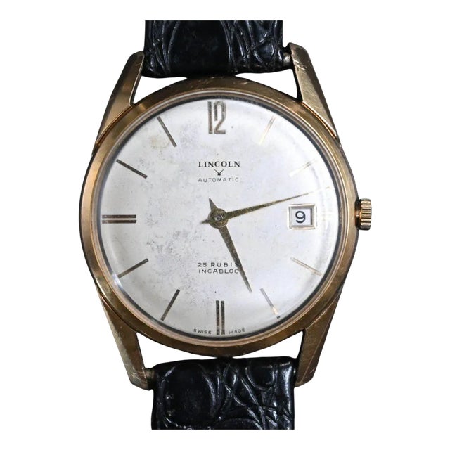 Vintage Lincoln Bracelet Watch, 1950s For Sale