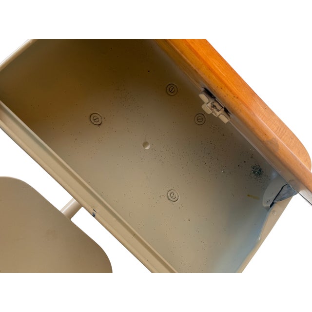American Seating Company 1940's American Seating Co. Attib. School Desk and Chair For Sale - Image 4 of 9