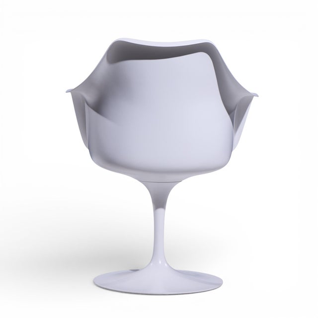 Eero Saarinen for Knoll Mid Century Tulip Armchair Dining Chair For Sale In Chicago - Image 6 of 9