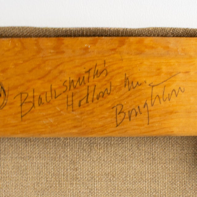 In the English Countryside Oil on Canvas Painting by R. Boughton, Circa 1950 For Sale - Image 16 of 17