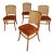 Set of Four (4) Bentwood Model 811 Styled Dining Chairs in the Manner of Josef Frank & Josef Hoffmann for Stendig, Usa, C. 1970s For Sale
