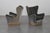 Green Mid-Century Green-Gray Velvet Armchairs attributed to G. Veronesi for ISA, Italy, 1950s, Set of 2 For Sale - Image 8 of 18