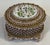 Hollywood Regency Vintage Italian Firenze Porcelain and Metal Trinket Box For Sale - Image 3 of 9
