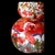 Art Nouveaux Decoupage Table Lamp With a Linen Shade in a Vibrant Victorian Floral Pattern For Sale - Image 4 of 4