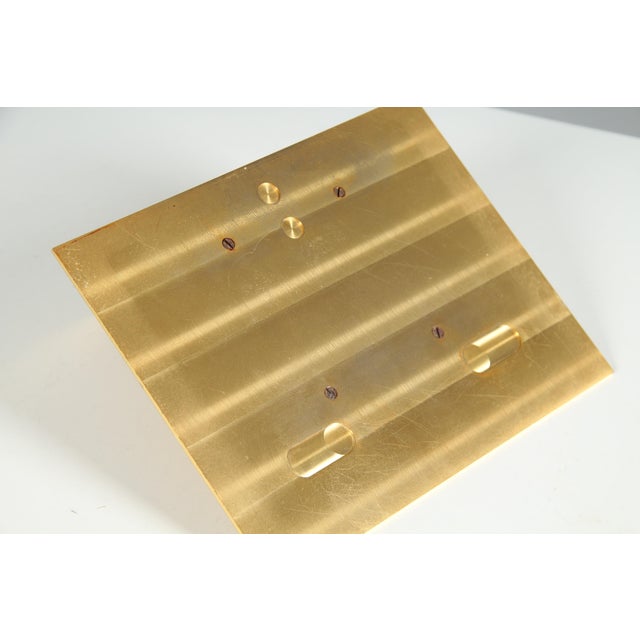 Wall bracket for the Jaeger-LeCoultre Atmos clock. Gold-plated brass. Manufactured in the 1970s for the Atmos V Caliber...