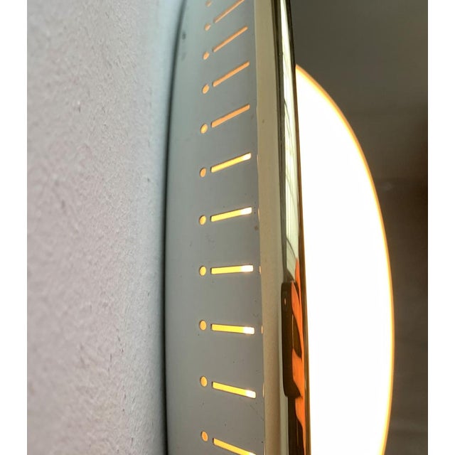 Mid-Century Metal and Glass Plafoniere Ceiling, 1960s For Sale - Image 14 of 18