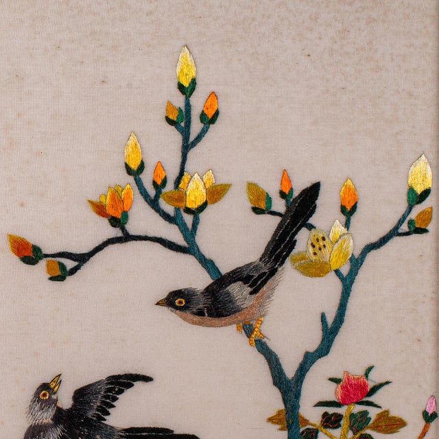 Early 20th Century 1930's Vintage Oriental Display Panel For Sale - Image 5 of 8