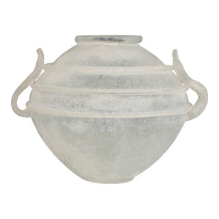 Karl Springer Scavo Murano Glass Vessel by Seguso, 1980s For Sale