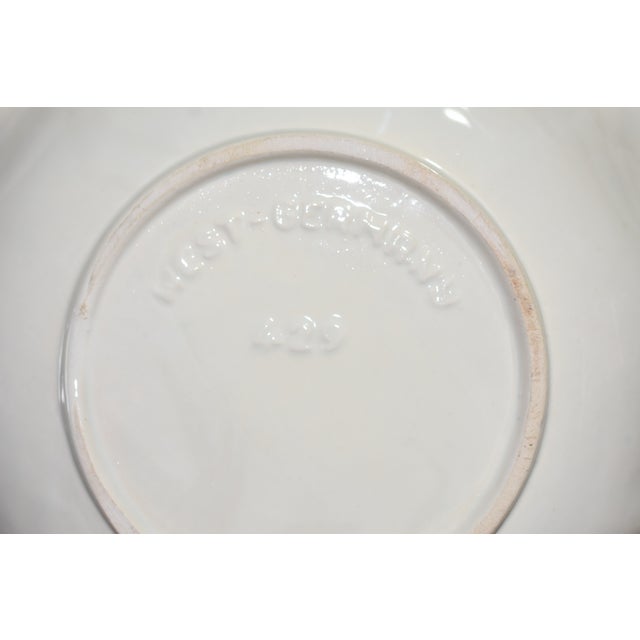 Ceramic 1960s Bay Keramik West German Pansy Flower Yellow Green & Gold Glaze Ceramic Bowl For Sale - Image 7 of 7