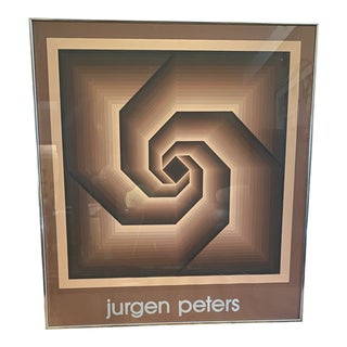 1970s Jurgen Peters Framed Poster For Sale
