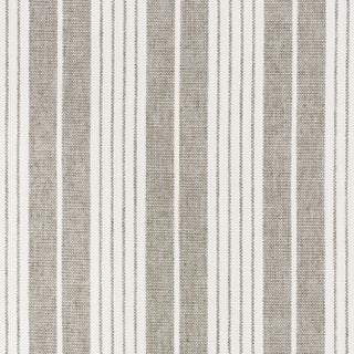 Schumacher X Vogue Living Horst Stripe Fabric in Grisaille For Sale