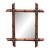 Early 20th Century French Faux Bamboo Walnut Wall Mirror For Sale