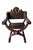 19th Century Renaissance Revival Carved Curule X-Frame Armchairs (Pair) For Sale - Image 4 of 8