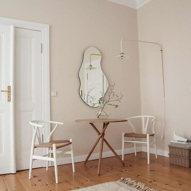 Aldric Light Oak Café Table by Eberhart Furniture Dimensions: D 80 x H 73 cm. Materials: Light oak, metal. ldric, a...