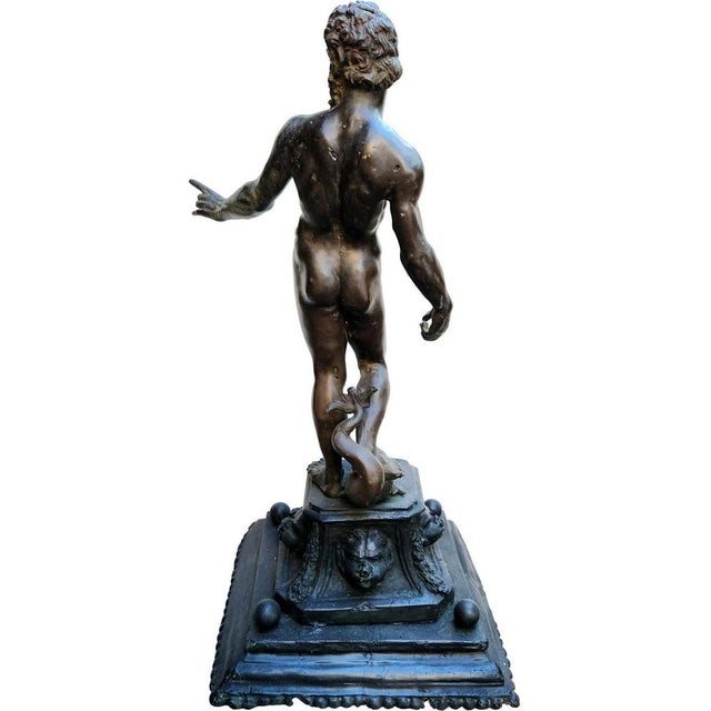 Antique Bronze Neptune Sculpture from After Gianbologna, 1900s For Sale - Image 5 of 14