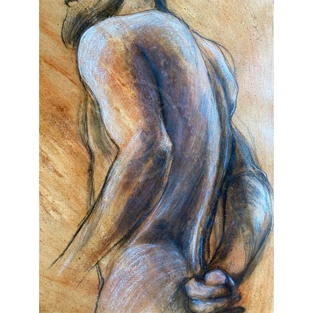 2020s Contemporary Figurative Oil, Pastel and Charcoal Sketch For Sale - Image 5 of 8