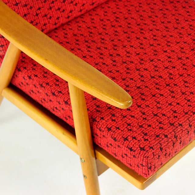 Mid-Century Modern Boomerang Chair from Ton, Czechoslovakia, 1960s For Sale - Image 9 of 11