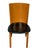 Calligaris Pair of 1980s Italian Postmodern Calligaris Sculptural Wood & Black Leather Chairs For Sale - Image 4 of 11