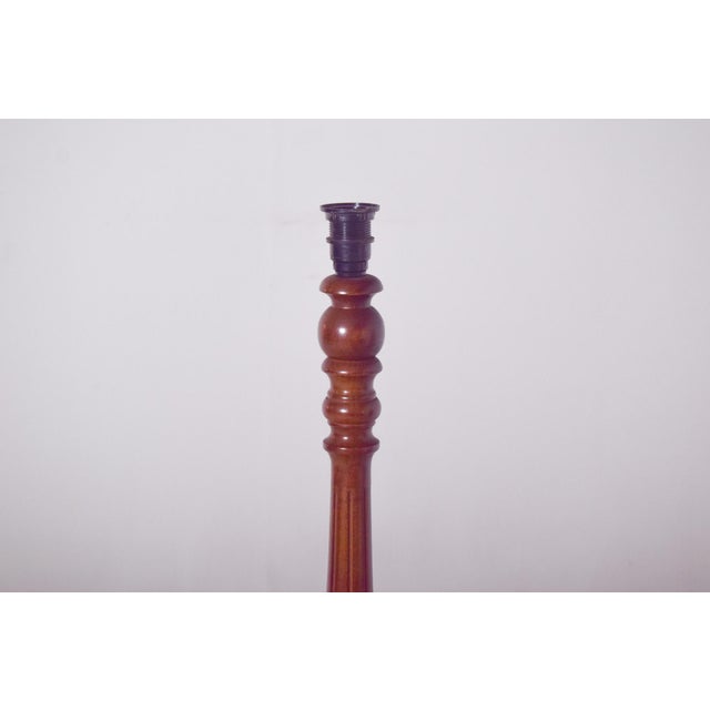 Danish Wooden Floor Lamp with Integrated Table, 1950 For Sale - Image 4 of 8