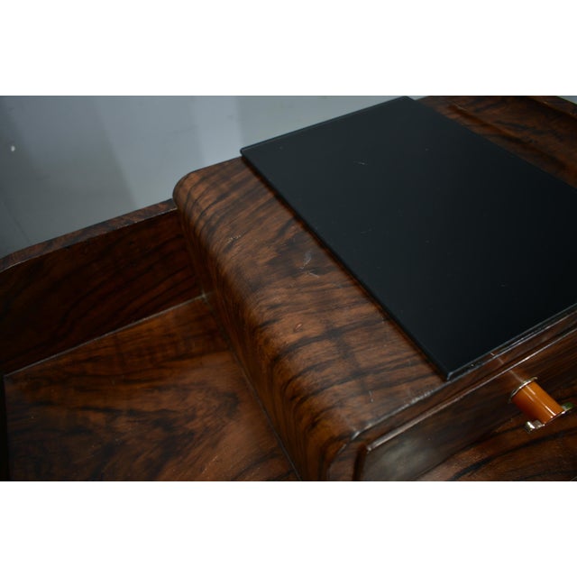 Wood Art Deco Bedside Tables, Former Czechoslovakia, 1930s, Set of 2 For Sale - Image 7 of 18