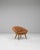 20th Century French Orange Upholstered Armchair with Pillow For Sale - Image 18 of 18