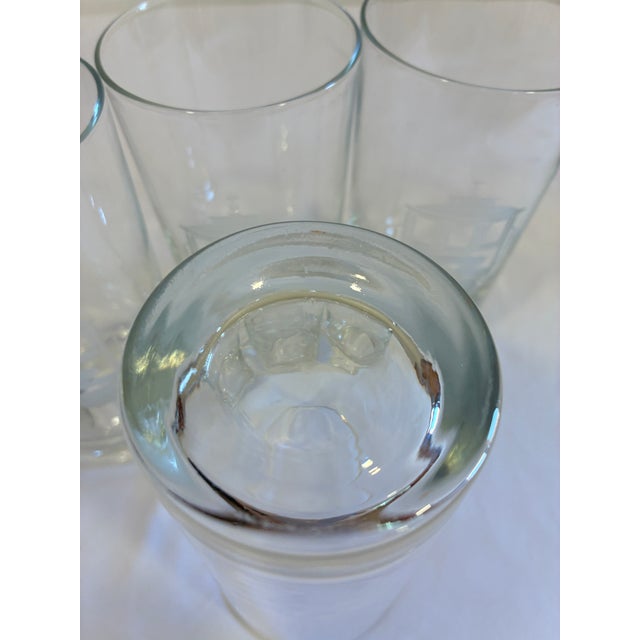 Transparent Vintage Etched Streetcar Tumbler Glasses, Set of 4 For Sale - Image 8 of 8