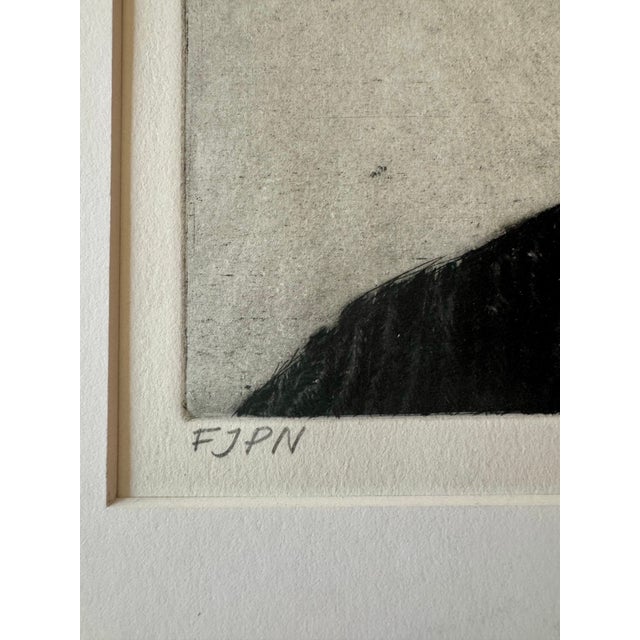 Portraiture LaVerne Krause “Fjpn” Francis J. Newton Portrait, 1970 Signed Etching, Edition 8/30 For Sale - Image 3 of 9