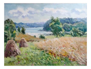 Edgars Vinters, Rye Field, 2000, Oil on Cardboard