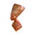 Mid-Century Modern Vintage Queen Nefertiti Bust Sculpture, Egyptian Revival, Antiqued Vermilion Finish For Sale - Image 3 of 7