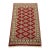 Bokhara Jaldar Rug 2’7” X 4’3” Red Wool Tribal Hand-Knotted Oriental Carpet For Sale