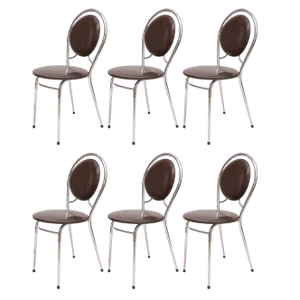 Soudexvinyl Chairs, 1970s, Set of 6
