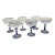 1980s Waterford Crystal Champagne Coupes, 'Powerscourt' Motif, Set of 6 For Sale