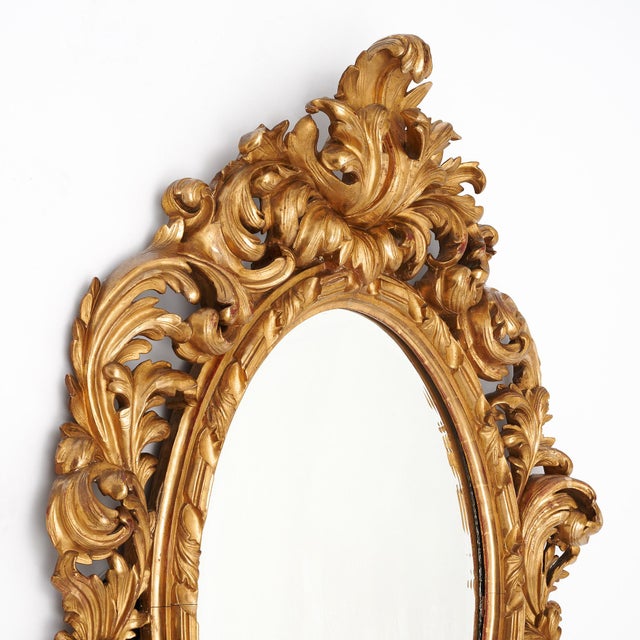 Late 19th Century Napoleon III French Gold Mirror, Circa 1880 For Sale - Image 5 of 9
