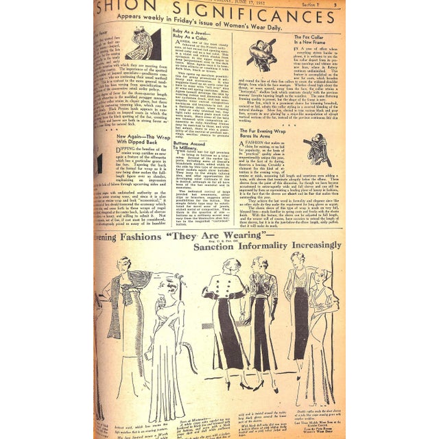 1930s Women's Wear Daily June 1932 For Sale - Image 5 of 11