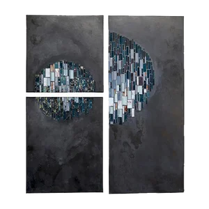 Ronde Nocturne Mosaic Panels by Anaïs Landes, Set of 3