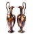 Antique Victorian Majolica Glazed Pottery Ewers attributed to Denby, 1890s, Set of 2 For Sale - Image 4 of 10